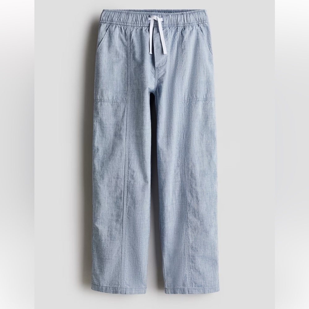 H&M Light Blue Casual Pants POPLIN JOGGERS   12 (10-11Y)